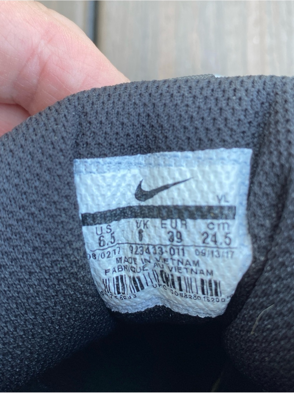 Nike Alpha Hurache Pro Mid Black & White Cleats - Picture 5 of 7